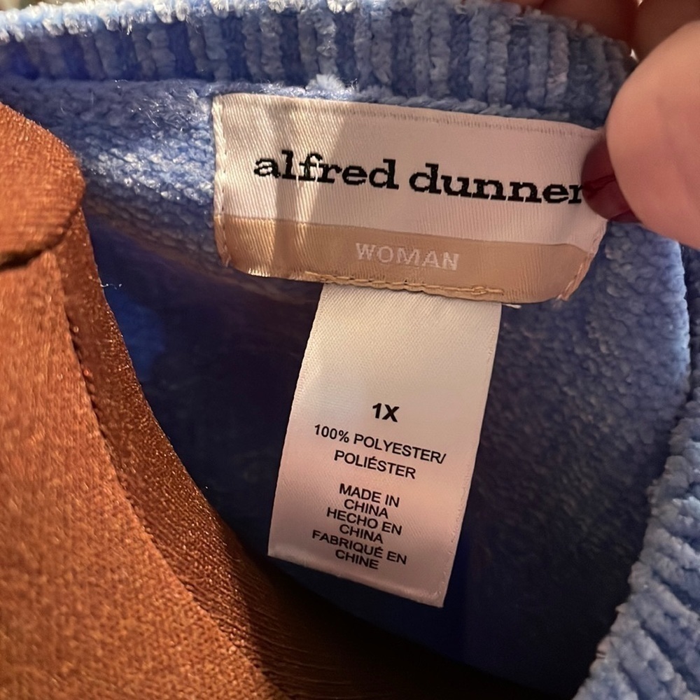 Alfred Dunner Blue Size 1X Sweater - Picture 5 of 6
